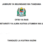 UTUMISHI Job Placements 2026